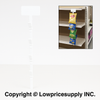 50 Case WHITE 16" Length with 6 Clips Metal Single Strip ScanTag Displaying Label Scan Hook Clip Strip Display Rack – Made in USA | Grocery Chip Display Strip | Retail Rack for Chips, Candy, & Snacks & Potato Chip Display Rack