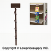 50 Case BLACK 16" Length with 6 Clips Metal Single Strip ScanTag Displaying Label Scan Hook Clip Strip Display Rack – Made in USA | Retail Impulse Item Display Strip | Retail Rack for Chips, Candy, & Snacks & Potato Chip Display Rack