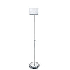 Clear Acrylic Pedestal Sign Holder Stand 7 W x 5.5 H Inches with Adjustable Pole