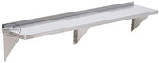 18 Gauge Stainless Steel 12" x 96" Solid Wall Shelf
