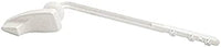 Toilet Tank Lever Plastic Arm Plastic Handle For Gravity Flush White - Left Hand Mount