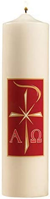 Alpha Omega Christ Candle