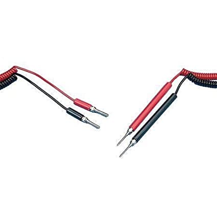 Tenma 21-670 DMM TEST LEAD SET RED / BLACK COILED 72 INCH PAIR
