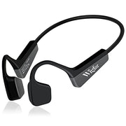 Wigfar Bone Conduction Headphones Premium Open-Ear Wireless Bluetooth Sport Headphones with Microphones, Sweatproof Waterproof Wireless Earphones for Running, Gym, Hiking, Cycling