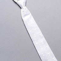Boys First Communion Tie Ties in White 13" Adjustable