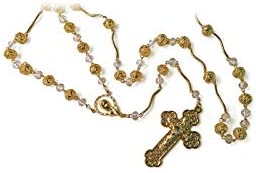 Catholic & Religious Gifts, Rosary Gold Beads with Deluxe Box