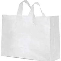 Large Shopping Bags in Clear Finish 16 W x6 D x12 H Inches - Case of 250