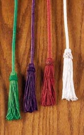Christian Brands Rayon Cincture with Tassel RED