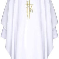 Alpha Omega Monastic Chasuble Whıte