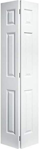 32X80 Primed White 6- Panel Bi-Fold Door