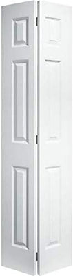 32X80 Primed White 6- Panel Bi-Fold Door