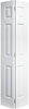 24X80 Primed White 6- Panel Bi-Fold Door