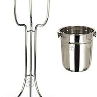 30" Wine Bucket Stand W/ 9" Stainless Steel Wine / Champagne Bucket-8 Qt.