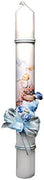 Catholic & Religious Gifts, Baptism Candle Blue Baptism 12" W/Blue Flowers