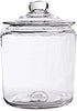 2 PACK - Clear Glass Round 2 Gallon Cookie Wedding Candy Jar with Glass Lid