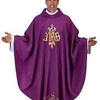 Christian Brands IHS Gothic Chasuble purple