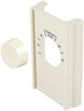 Ivory Single Pole Line Volt Thermostat Cover w/Line Volt Thermostat Knob Set