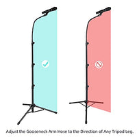 Mic Stand Boom Microphone Stands Tripod Gooseneck mic arm stand Height Adjustable 3'- 6' with Mic Clips and 3/8" - 5/8" Adapter Microphone stand for Singing,Blue Yeti Snowball,Most Mics