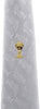 First Communion White Satin Brocade Tie with Chalice Design, 14 Inch