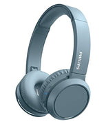 PHILIPS H4205 On-Ear Wireless Headphones with 32mm Drivers and BASS Boost on-Demand, Blue