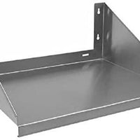 Royal Industries 1 each Stainless Steel Over Stove Wall Microwave Shelf, 24x24, Silver