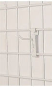 Peg Hook for Wire Grid in White 2 Inch - Count of 50