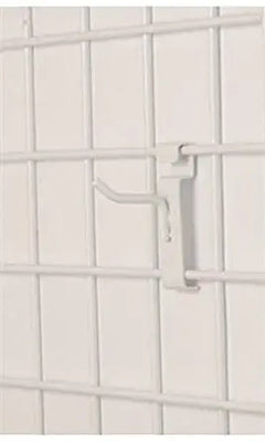Peg Hook for Wire Grid in White 2 Inch - Count of 25
