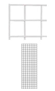 Lot of 2 New Retails White Finished Wire Grid Wall Panel 2 Ft x 6 Ft
