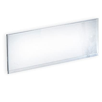 Acrylic Clear Header Sign 8W x 4H Inches - Box of 10