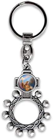 12pc Catholic & Religious Gifts, KEY CHAIN JUNIPERRO SERRA 4"
