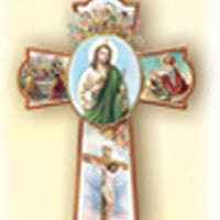 Catholic & Religious Gifts, Cross Wall ST Jude 8.25"