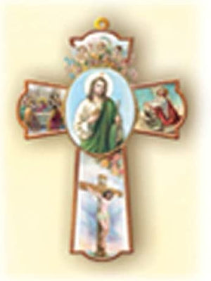 Catholic & Religious Gifts, Cross Wall ST Jude 8.25"