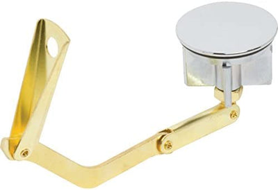 Bathtub Drain Linkage And Stopper Brass 1-13/16