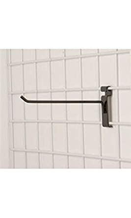 Peg Hook for Wire Grid in Black 8 Inch - Count of 100