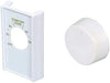 White Double Pole Line Volt Thermostat Cover with Line Volt Knob For Old Style D22 - HVAC