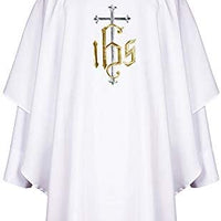 IHS Chasuble White
