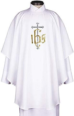 IHS Chasuble White