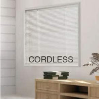 46x48" Cordless 1" Vinyl Mini Blind White