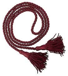 Christian Brands Weighted Pew Rope (Burgundy, 12 Ft) (Pack of 2)