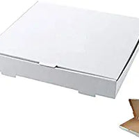 50 Pack - 18" x 18" x 2" White Corrugated Plain Pizza/Bakery Box