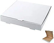 50 Pack - 18" x 18" x 2" White Corrugated Plain Pizza/Bakery Box