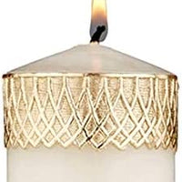 Church Supply Candle - Will and Baumer - Hand-Decorated Family Prayer Paraffin Devotional Candle with Decal, 8-Inch, Immaculate Heart