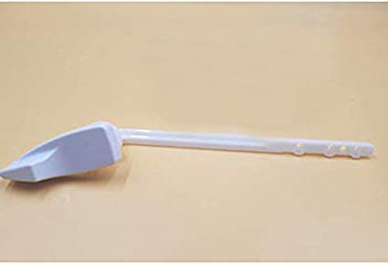 Toilet Tank Lever Plastic Arm Plastic Handle For Gravity Flush White - Left Hand Mount