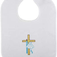 Christian Brands Cross/Shell Baptismal Bib 6 Pk