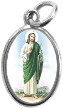 Catholic & Religious Gifts, Pendant Saint ST Jude 12pc Silver