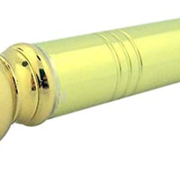 Religious Gifts High Polished Brass Travel Pocket Holy Water Sprinkler in Leather Carrying Case