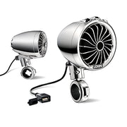 LEXIN LX-Q3 Motorcycle Bluetooth Speakers with Stereo/Bass Sound, Motorcycle Radio with Turning Light, Waterproof Motorcycle Audio Systems fit 7/8'' to 1.25'' Handlebar, FM Radio/Bluetooth Music