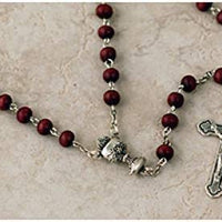 Catholic & Religious Gifts, Rosary First Communion Brown Wood Beads, 6MM 17"