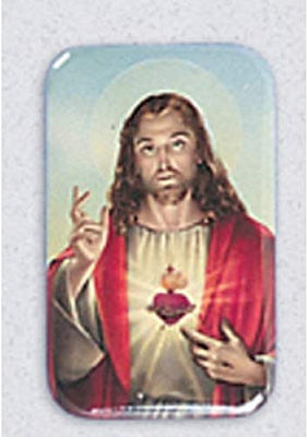 12pc Catholic & Religious Gifts, CAR Magnet Sacred Heart of Jesus #7
