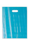 Teal Low Density Merchandise Bags 12X15 Inches with Die Cut Handles -Lot of 1000